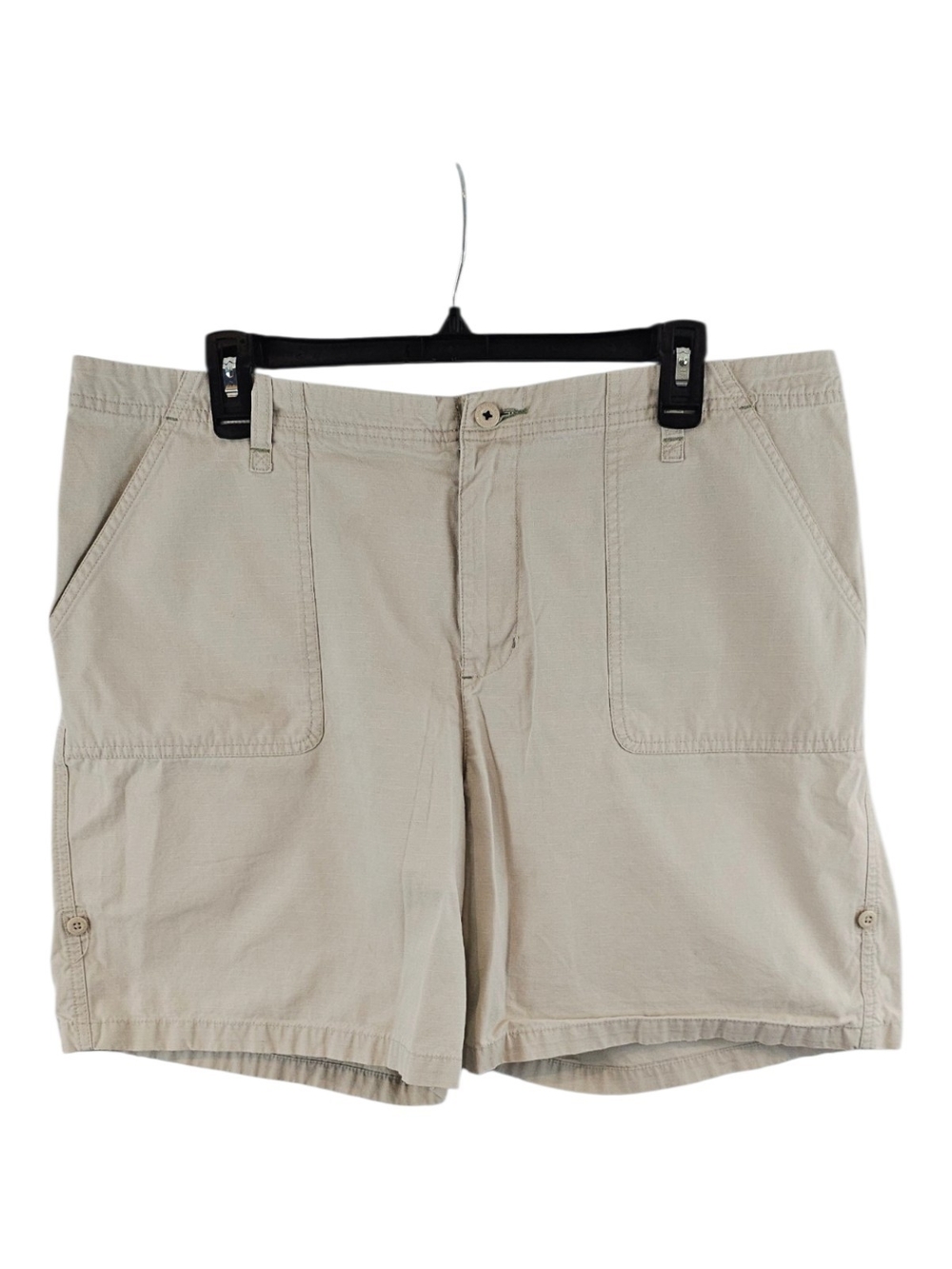 Eddie Bauer Size 16 Khaki Shorts With Tab